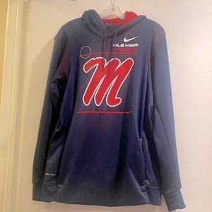 Gently worn Ole Miss Nike dri-fit unisex Hoodie